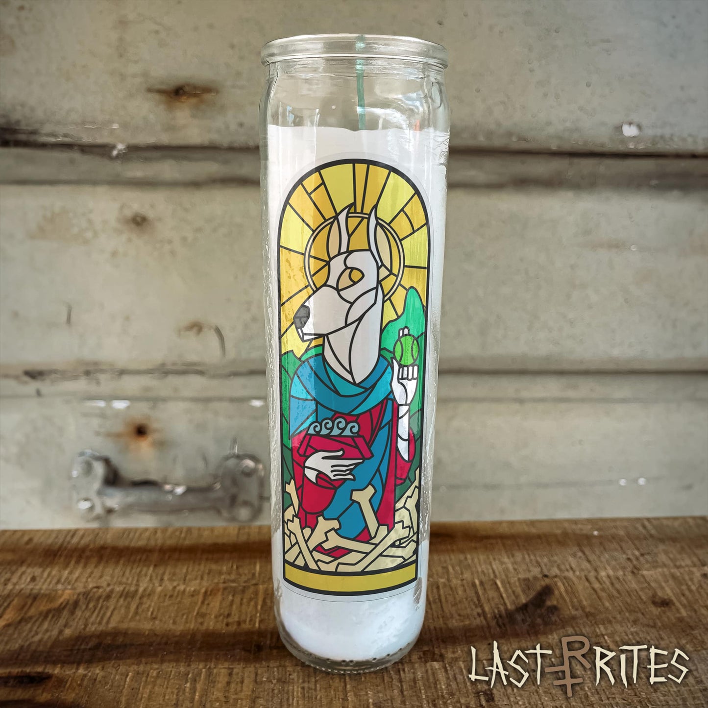 Dog Saint Prayer Candle